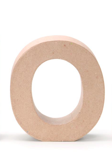 Papp-Buchstaben O 17,5x5,5cm